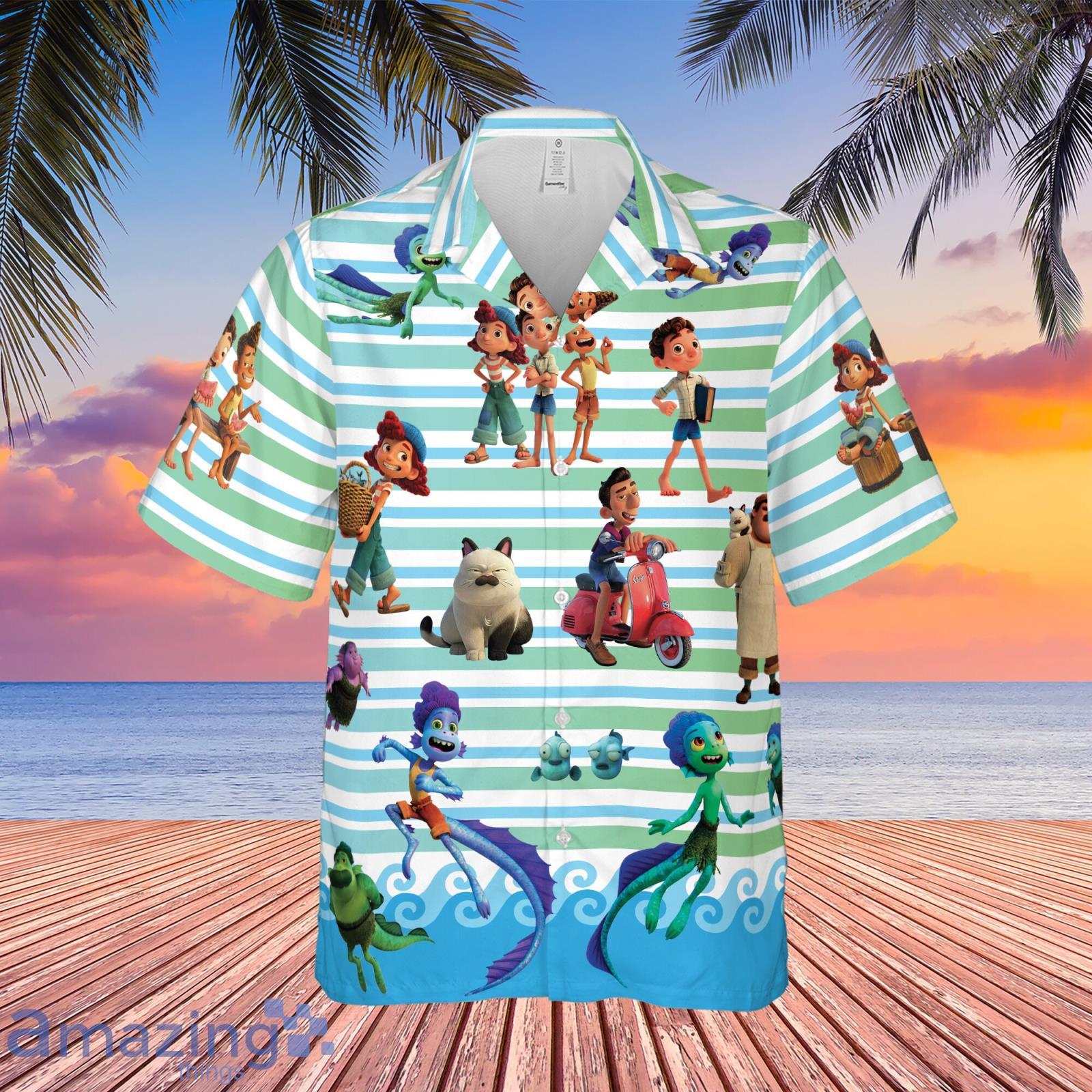Luca Summer Time Pixar Shirt Silencio Bruno Shirt Disneyland Hawaiian Shirt s Product Photo 1
