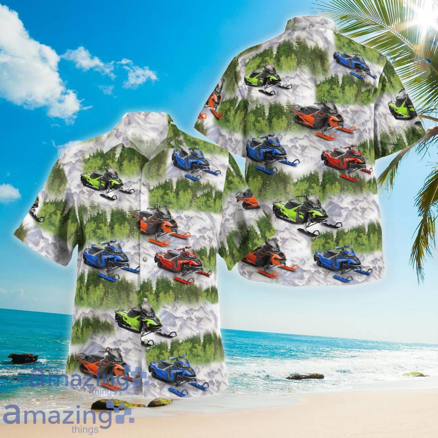 Lynx (snowmobile) Aloha Short Sleeve Hawaiian Shirt Summer Gift Product Photo 1