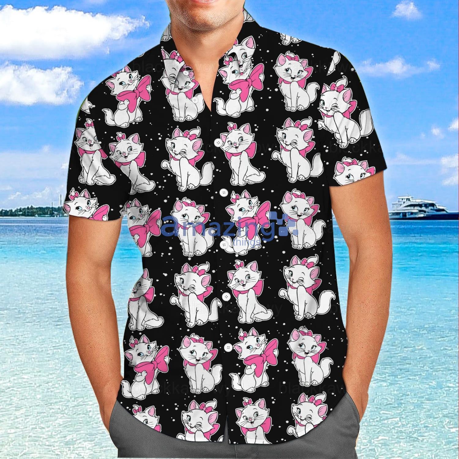 Marie Aristocats Funny Summer Gift Hawaiian Shirt And Shorts image Marie Aristocats Funny Summer Gift Hawaiian Shirt And Shorts Product Photo 4