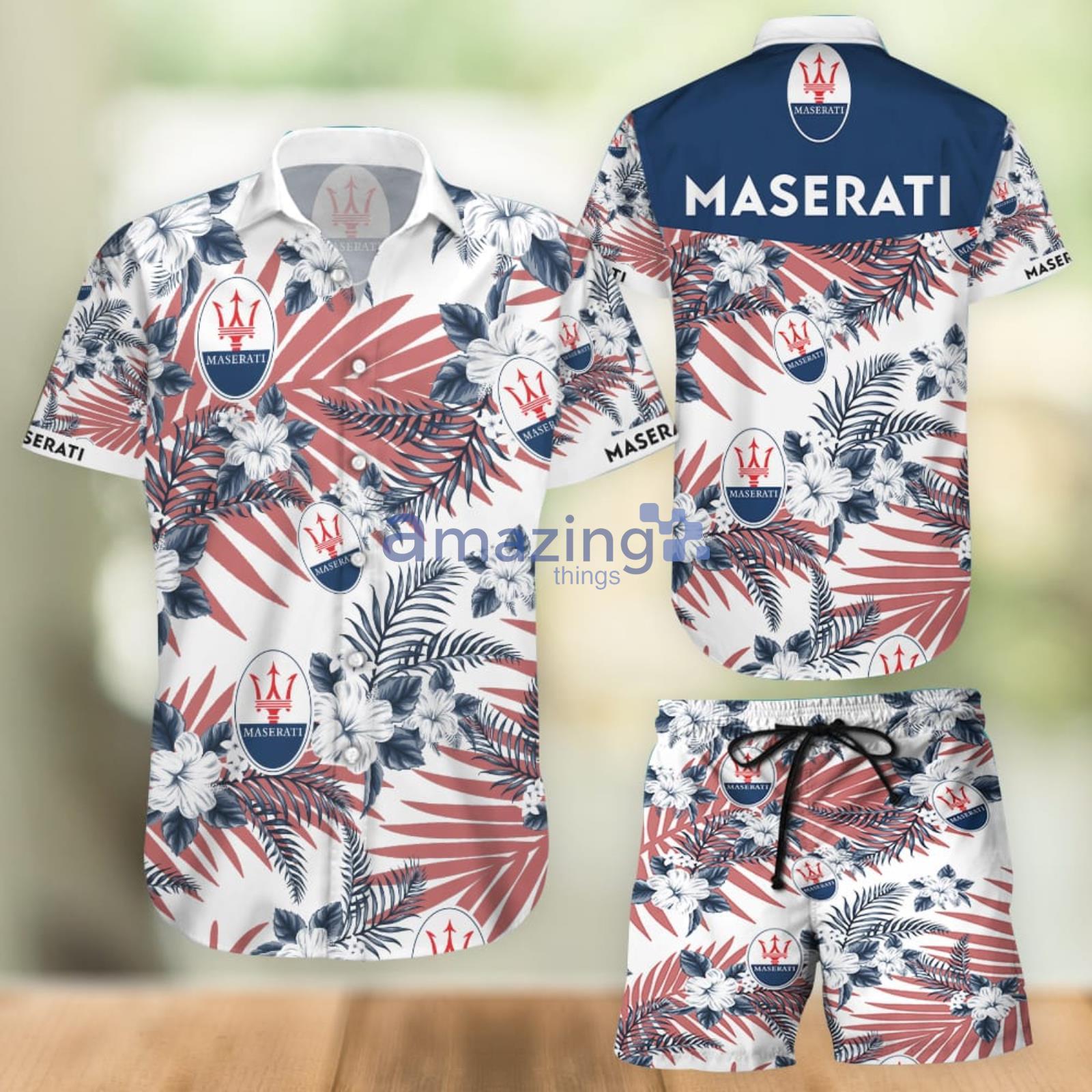 Maserati Aloha Combo Hawaiian Shirt And Shorts Gift For Summer Vacation Product Photo 1