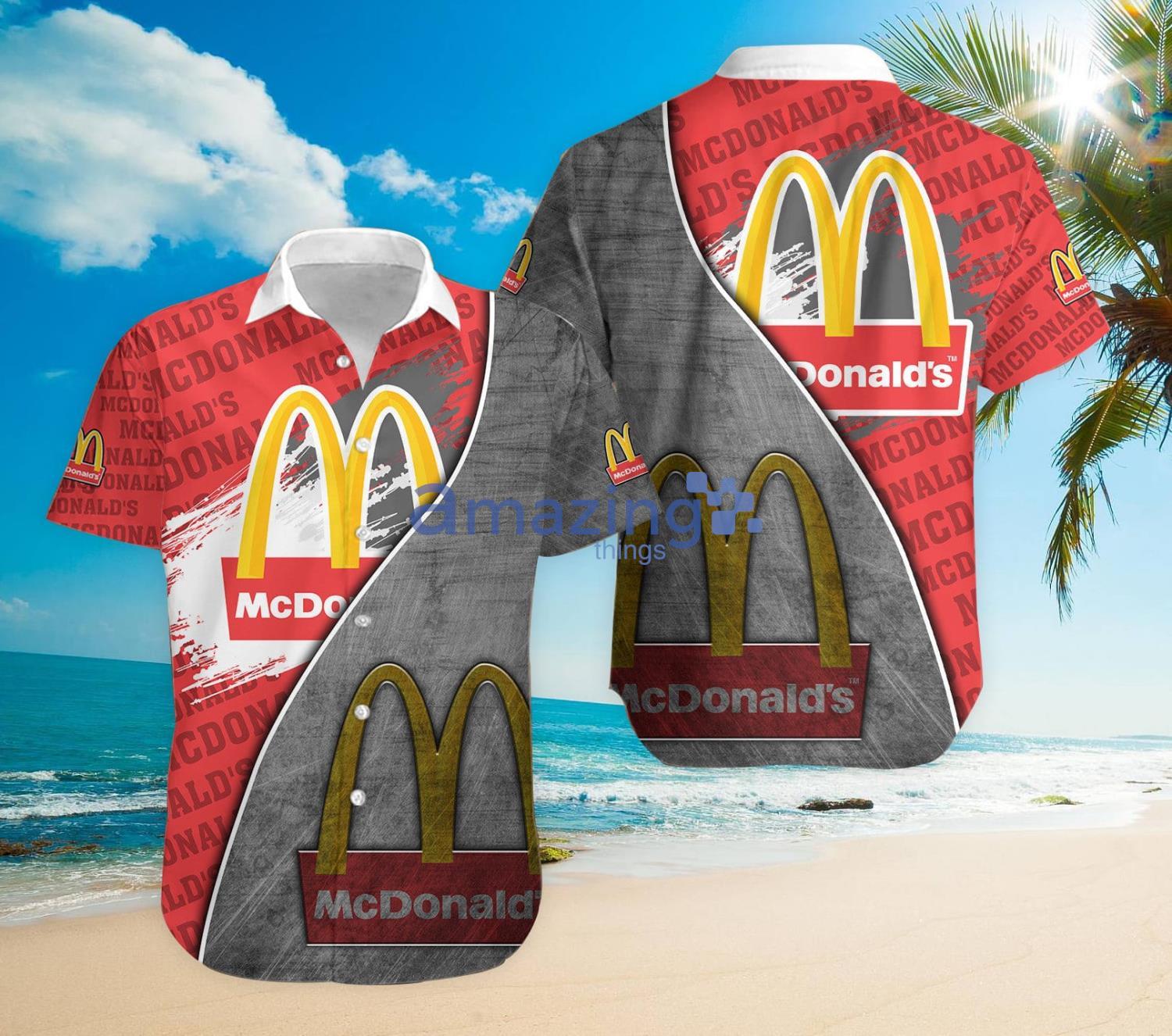 Mcdonald's All Over Printed Hawaiian Shirt Product Photo 1