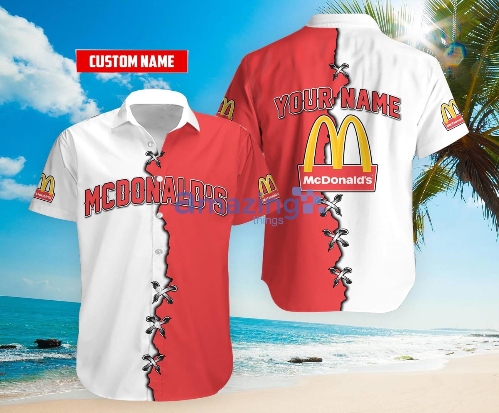 Mcdonald's Custom Name Hawaiian Shirt Product Photo 1