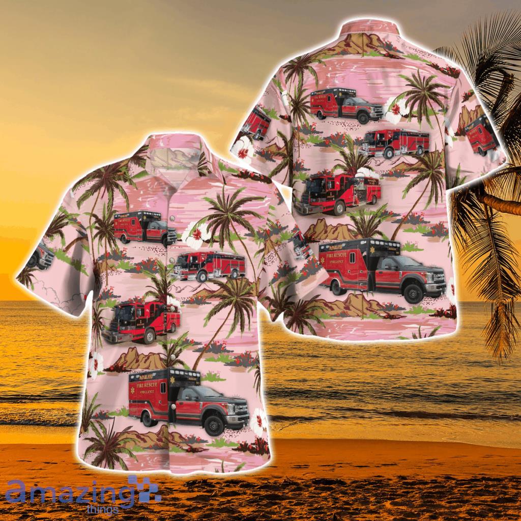 Mcfarland Fire & Rescue, Mcfarland, Wisconsin Hawaiian Shirt - Mcfarland Fire & Rescue, Mcfarland, Wisconsin Hawaiian Shirt