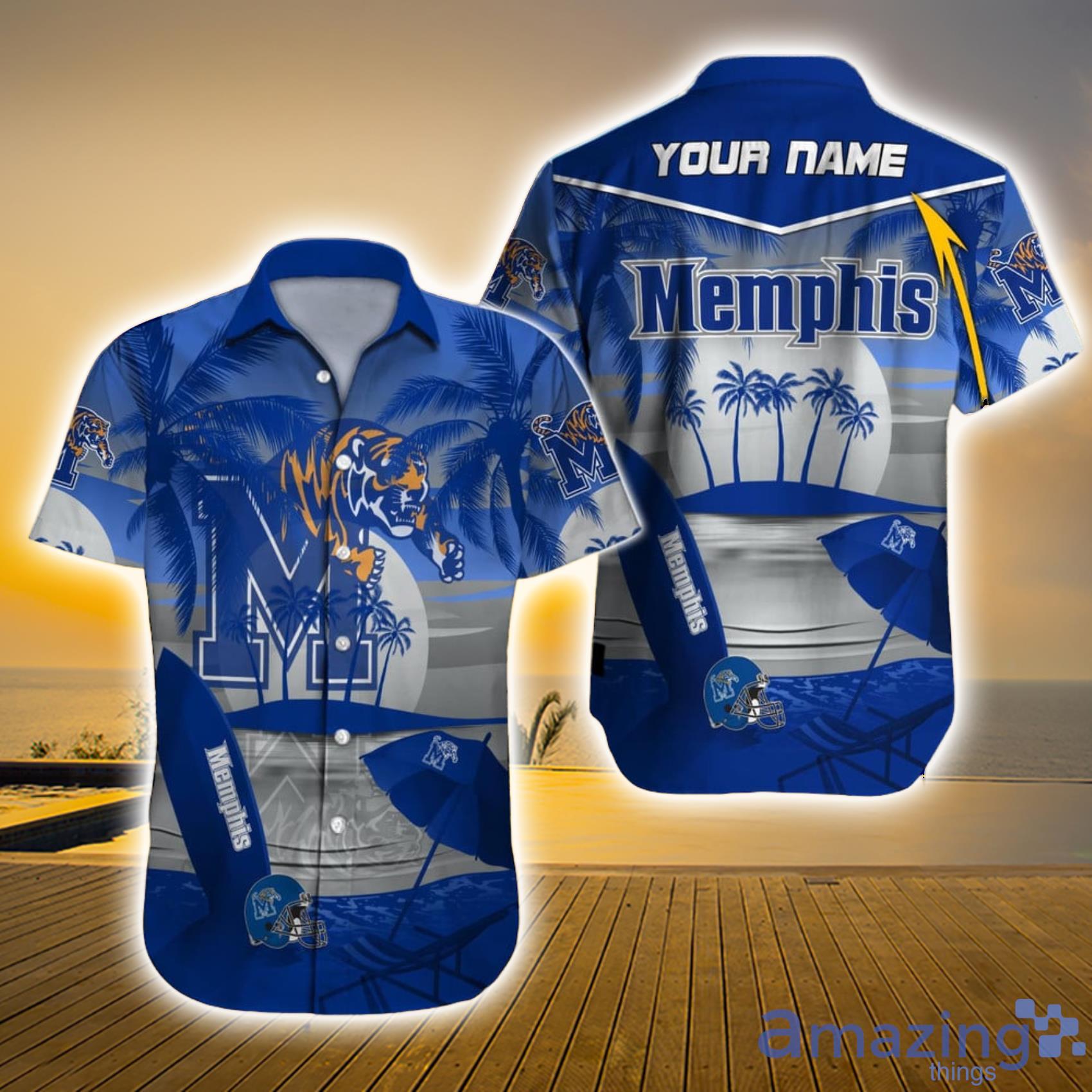 Memphis Tigers NCAA Us Flag Hawaiian Shirt Custom Summer Aloha Shirt -  Trendy Aloha