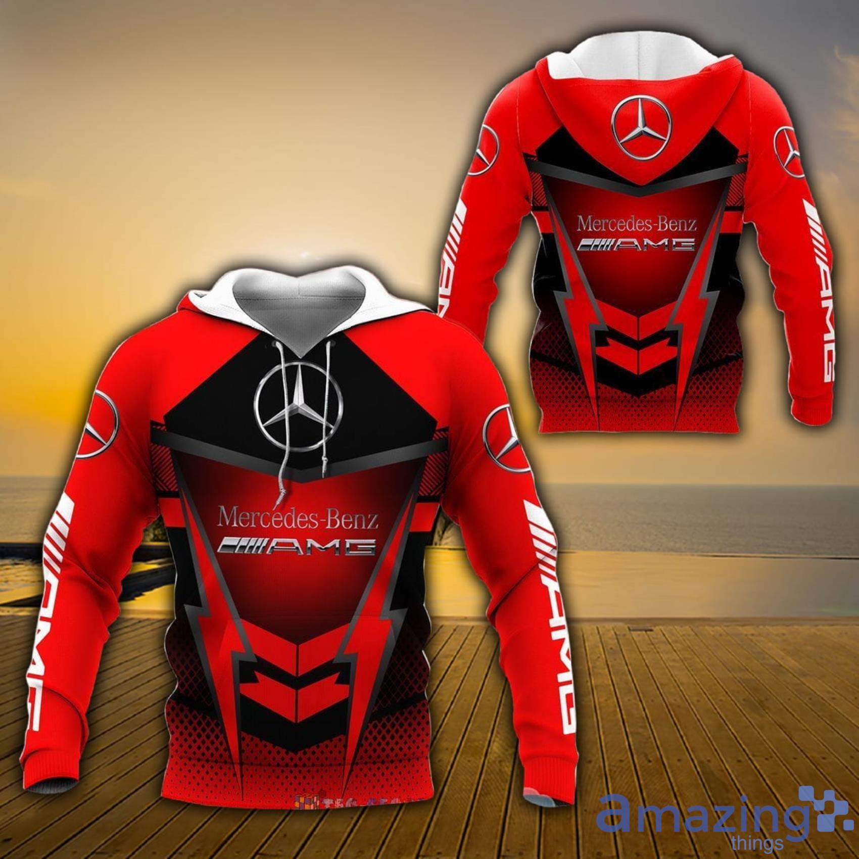 Mercedes Amg Red Black All Over Print Hoodie, T-Shirt Product Photo 1