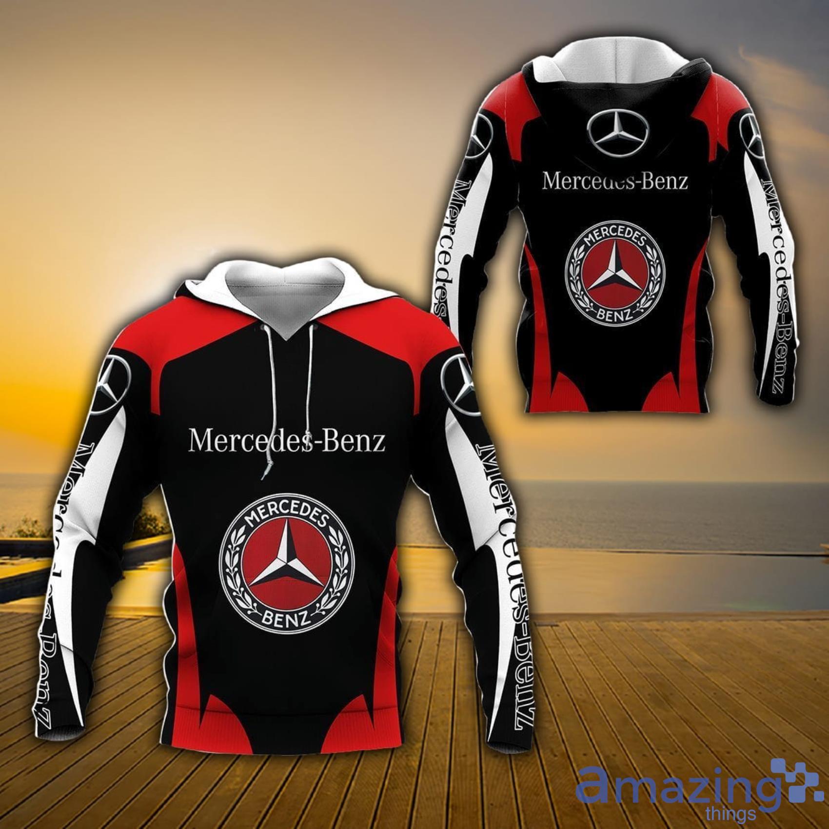 Mercedes Benz Red Black All Over Print Hoodie, T-Shirt Product Photo 1