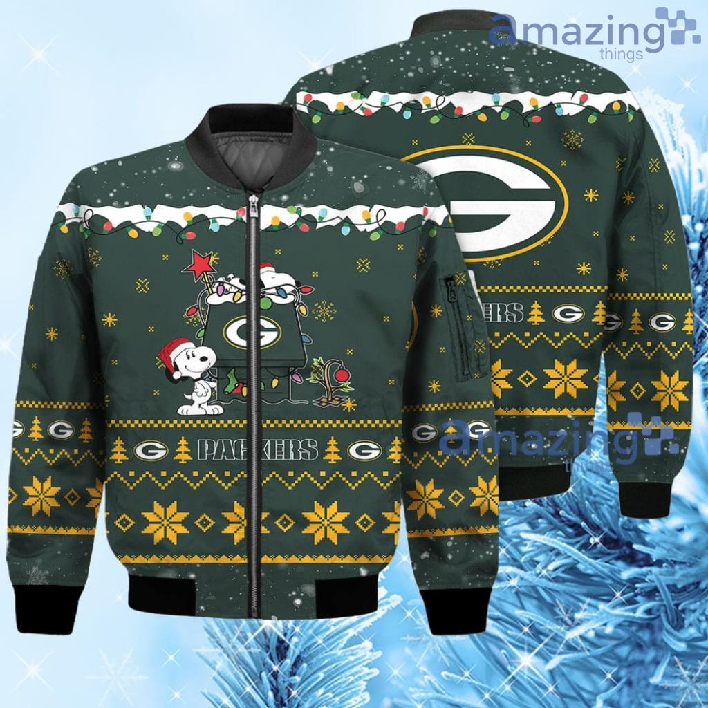 Merry Christmas Season Green Bay Packers Snoopy 3D Bomer - Merry Christmas Season Green Bay Packers Snoopy 3D Bomer