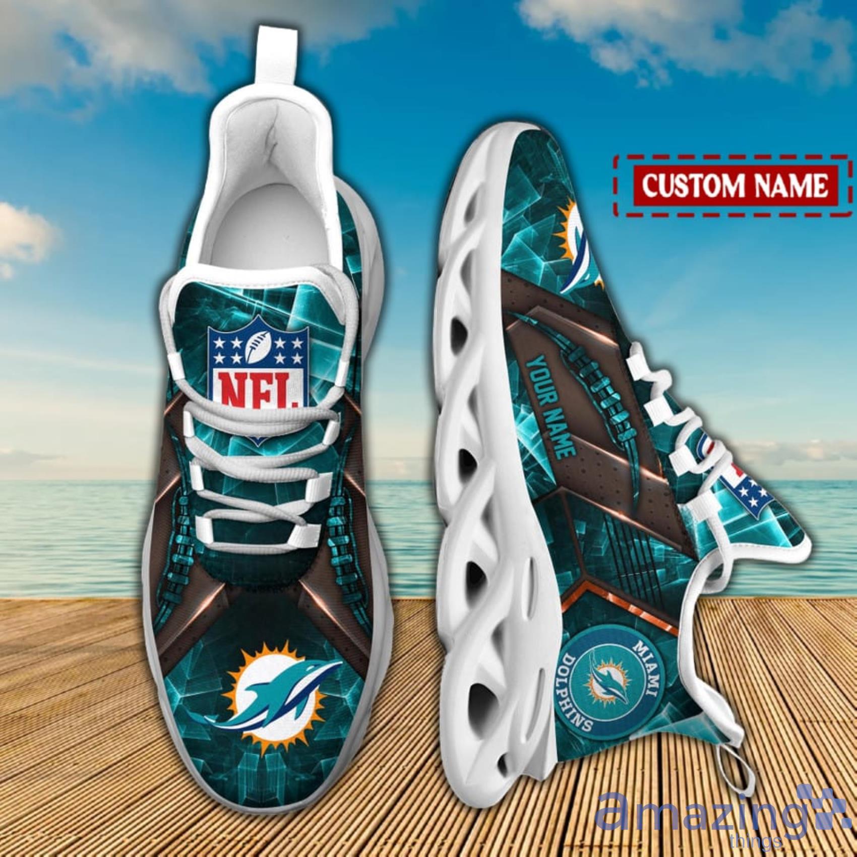 Miami Dolphins Custom Shoes for Men Women 3D Print Fashion Sneaker