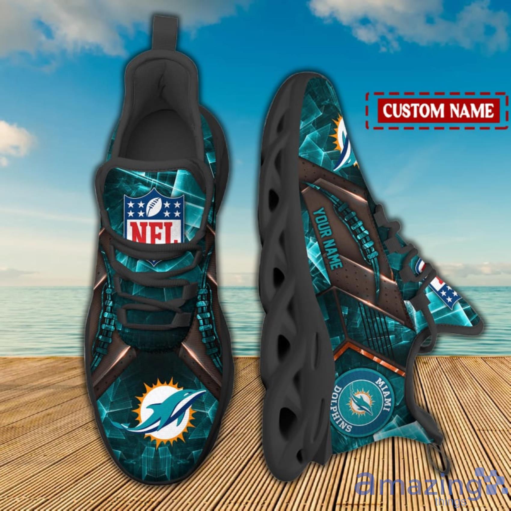 Miami Dolphins NFL Max Sou Sneakers Running Shoes