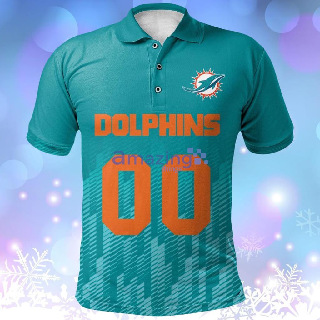 Miami Dolphins Polo Shirt Logo Sport Ombre NFL