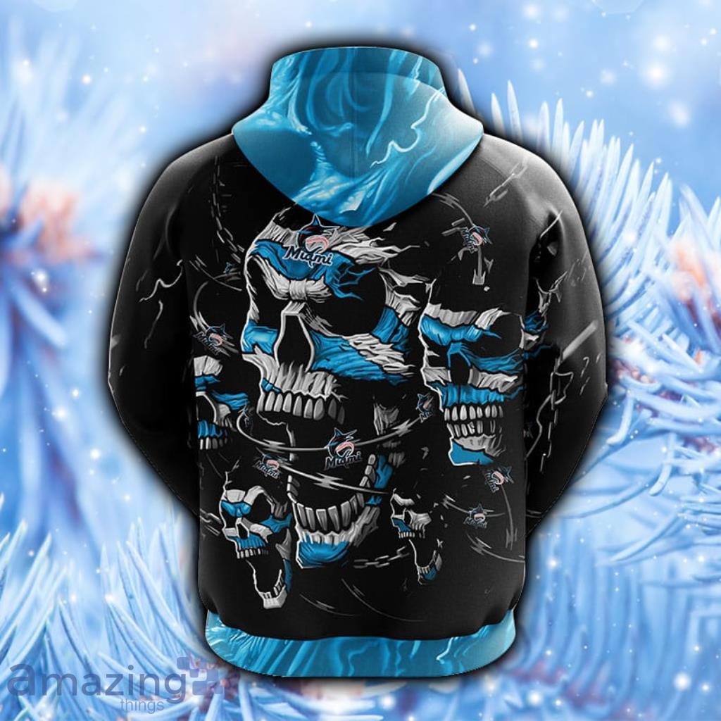 3d skull hotsell print pocket hoodie