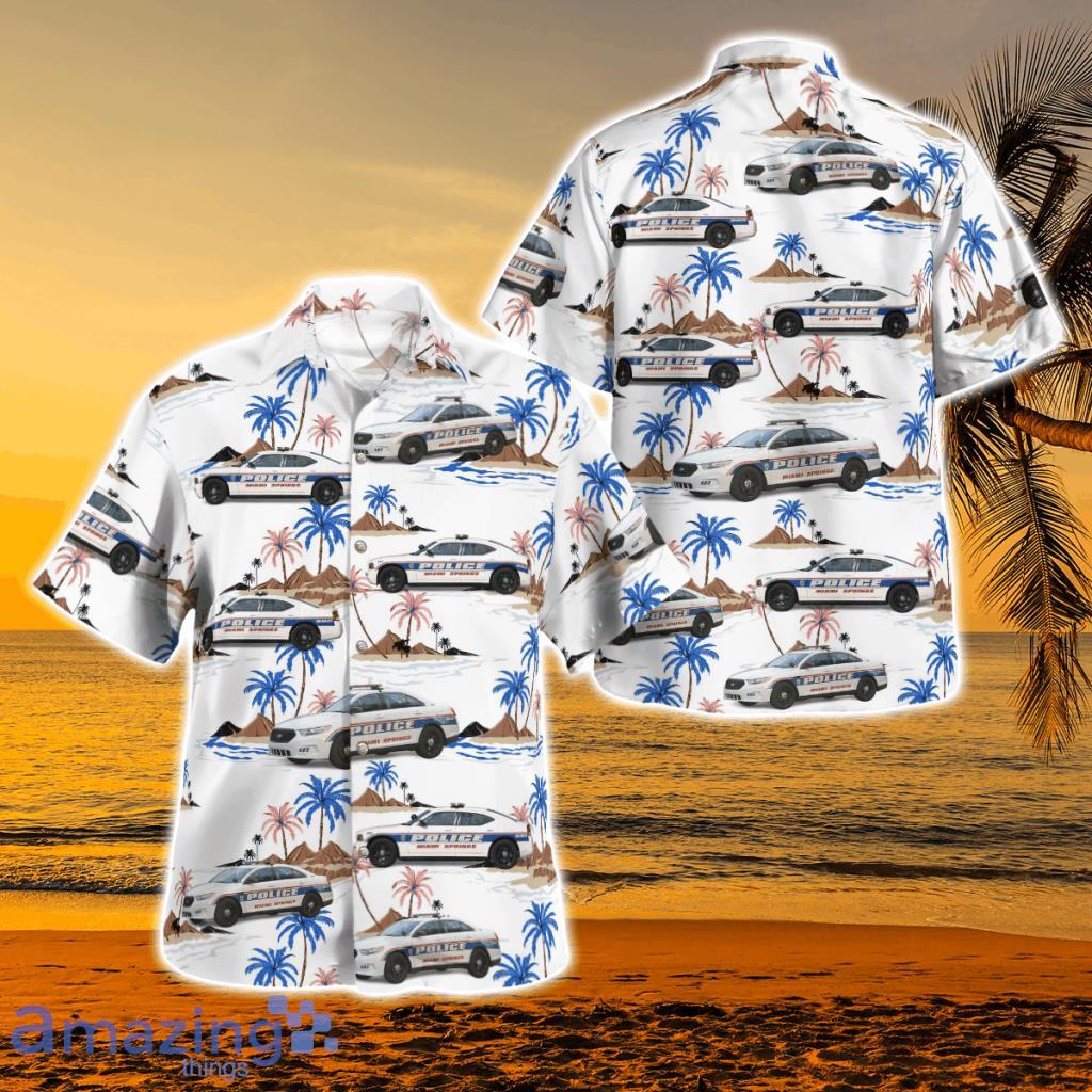 Miami Springs Florida Police Department Hawaiian Shirt - Miami Springs Florida Police Department Hawaiian Shirt