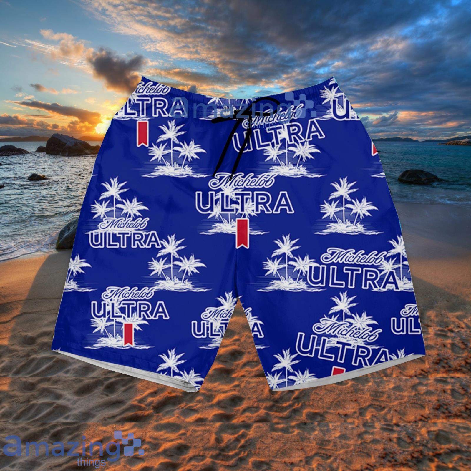 Michelob Ultra Coconut Island Pattern Hawaiian Shirt Summer Gift For Beer Lover image Michelob Ultra Coconut Island Pattern Hawaiian Shirt Summer Gift For Beer Lover Product Photo 4