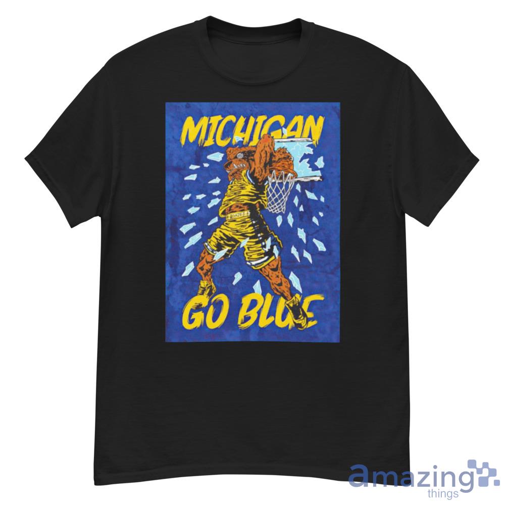 Michigan Wolverines Go Blue Monster Dunk Shirt For Men And Women - michigan-wolverines-go-blue-monster-dunk-shirt-for-men-and-women-1