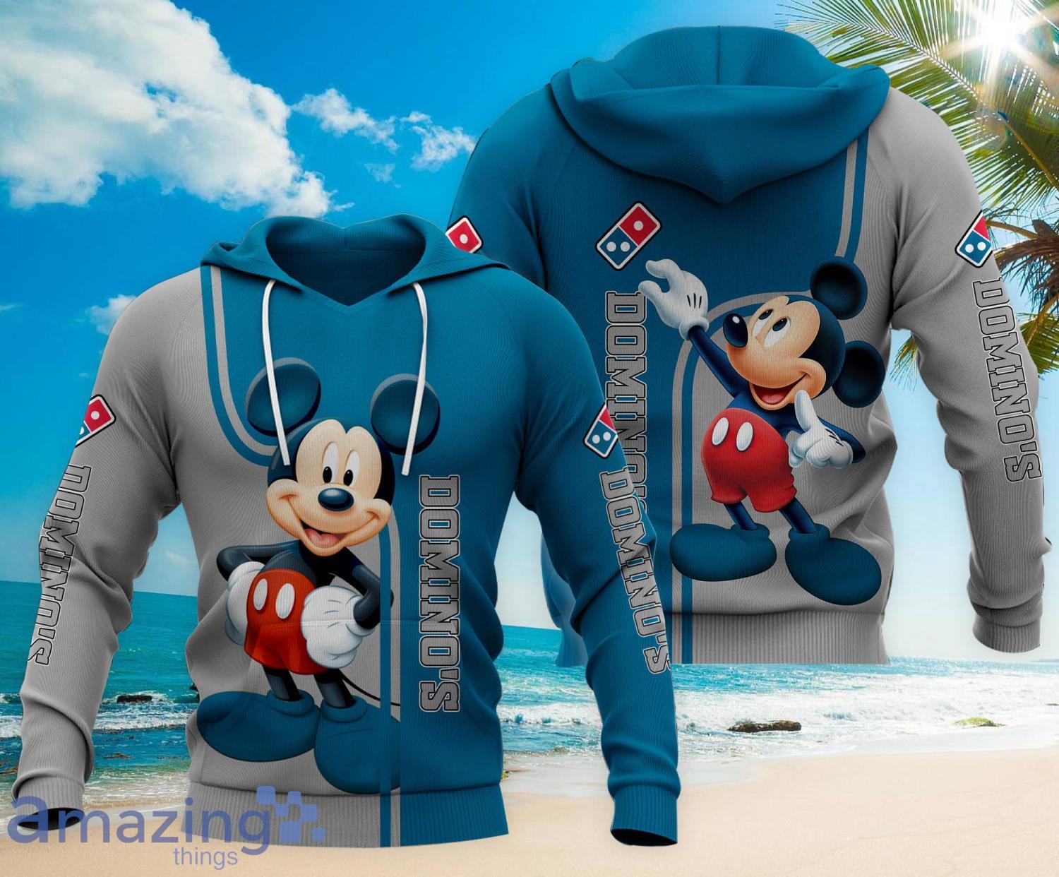 Mickey And Domino's Pizza 3D All Over Printed Hoodie Zip Hoodie Product Photo 1