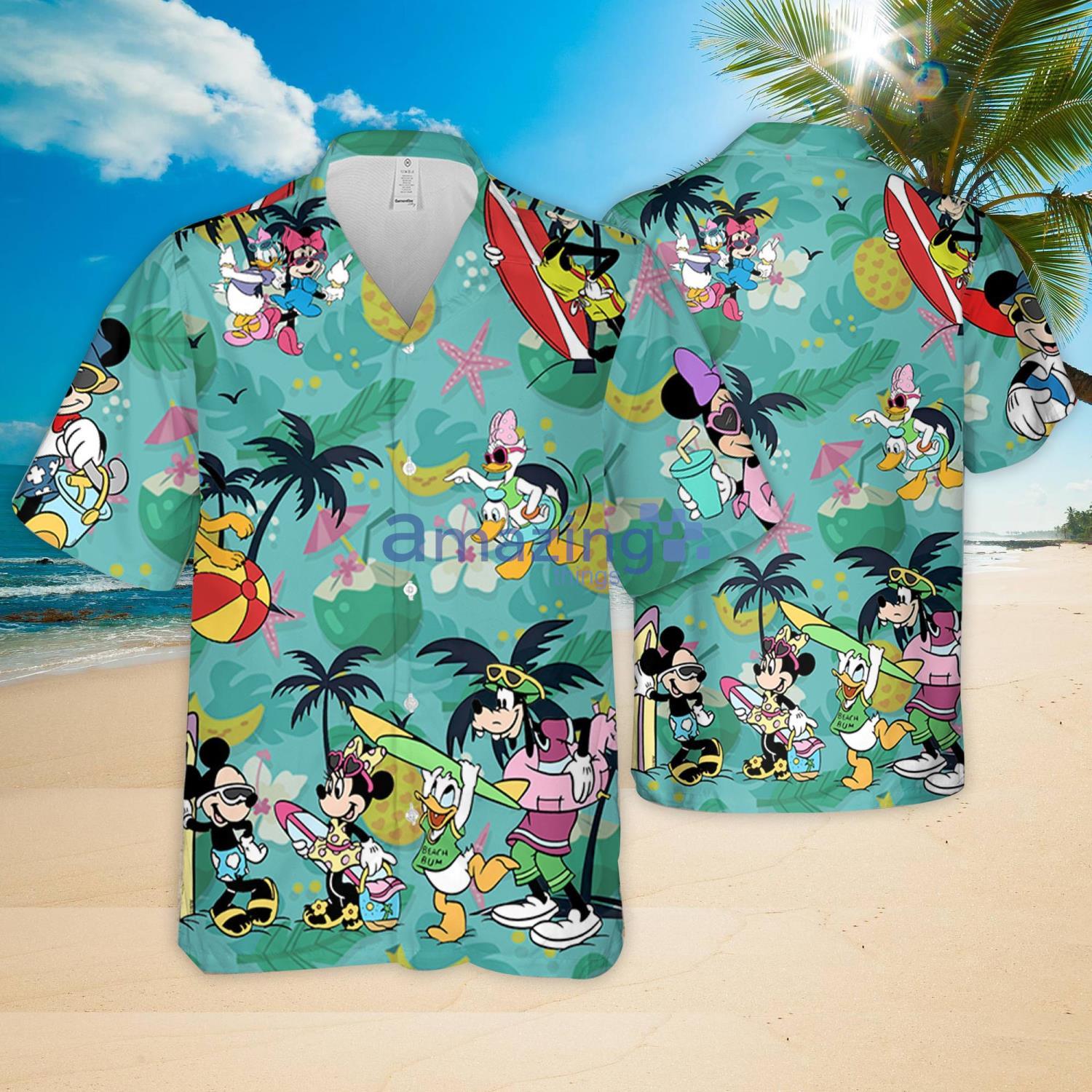 Mickey And Friends Disney Characters Summer Gift For Men And Women Hawaiian Shirt Product Photo 1