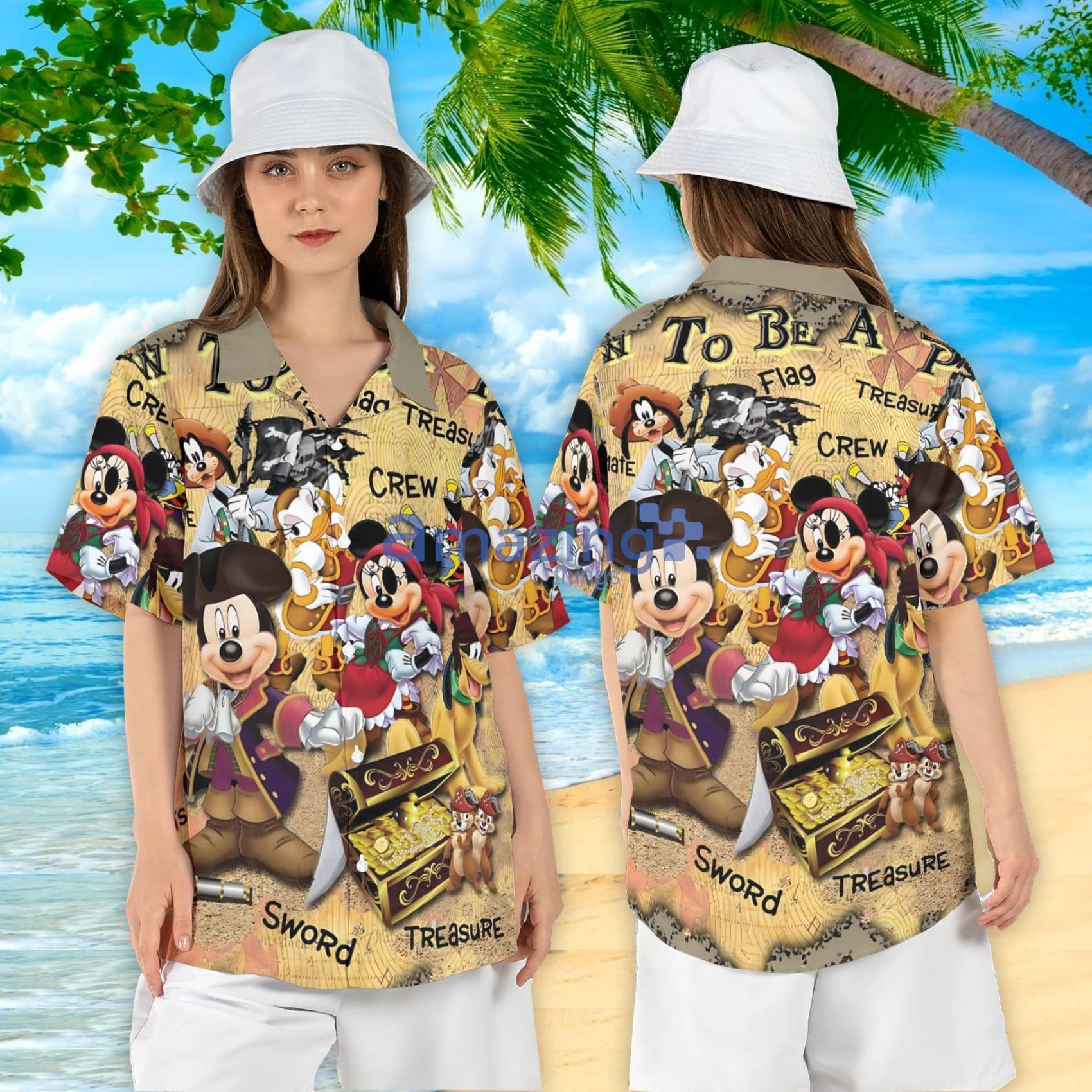 Disney Pirates Of Caribbean Mickey And Friends Hawaiian Shirt