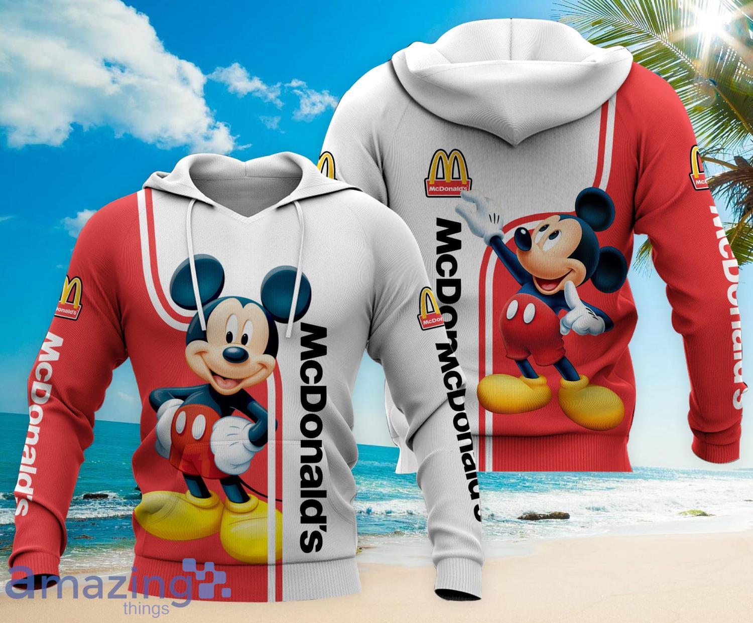Mickey And Mcdonald's 3D All Over Printed Hoodie Zip Hoodie Product Photo 1