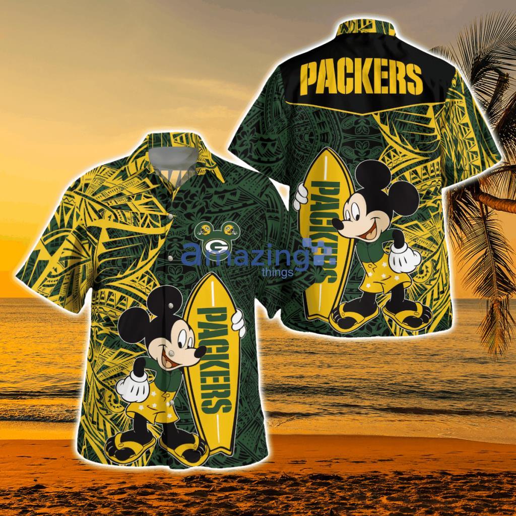 Mickey Walt Disney Green Bay Packers Tribal Hawaii Shirt Aloha Shirt For  Men Women