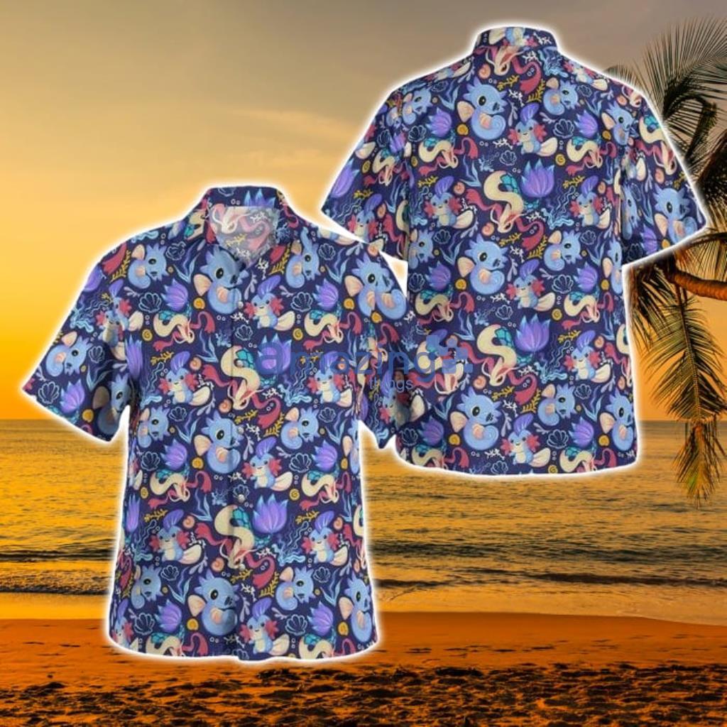 Milotic Water Pokemon Tropical Hawaiian Shirt - Milotic Water Pokemon Tropical Hawaiian Shirt