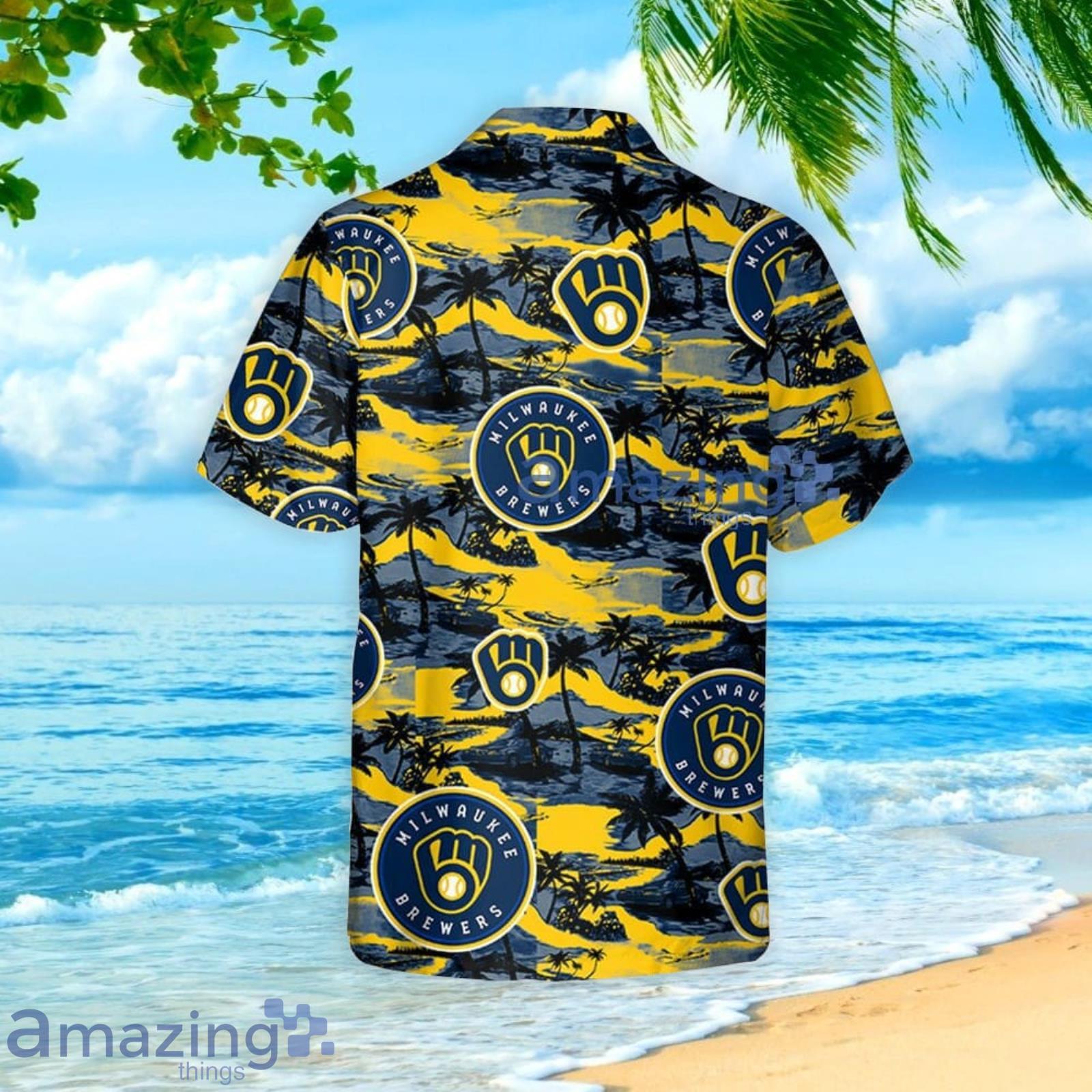 MILWAUKEE BREWERS Hawaiian Shirt And Shorts Summer Vacation Gift