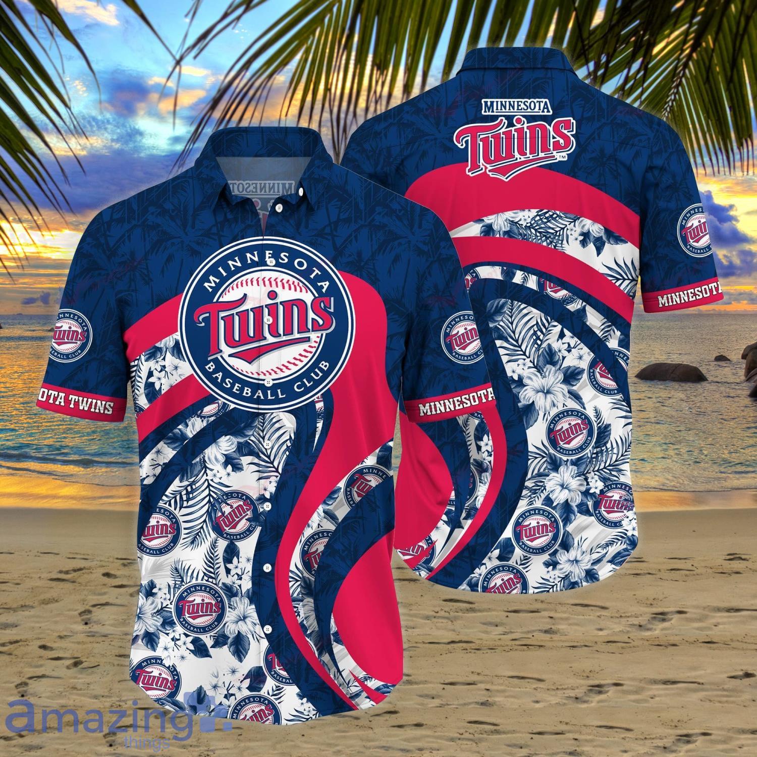 MLB Summer Aloha Minnesota Twins Logo Hawaiian Shirt For Fans