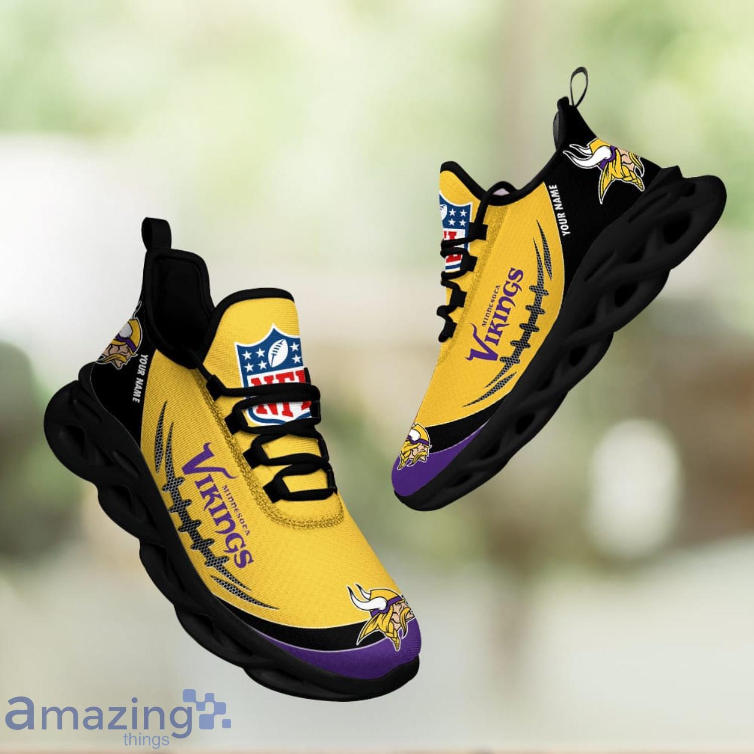 Minnesota Vikings NFL Custom Name Max Soul Shoes For Men And Women -  Banantees