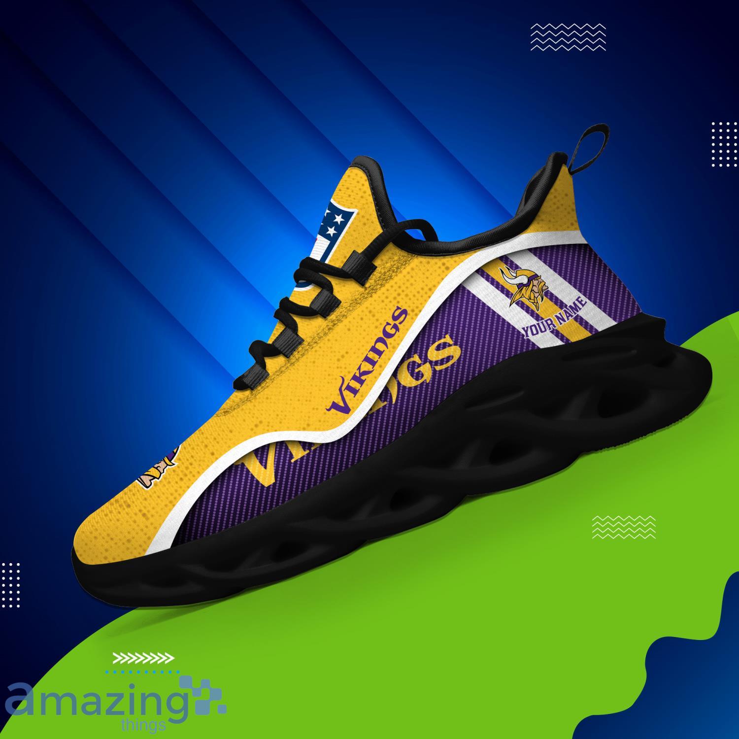 Minnesota Vikings NFL Custom Name Max Soul Shoes For Men And Women -  Banantees