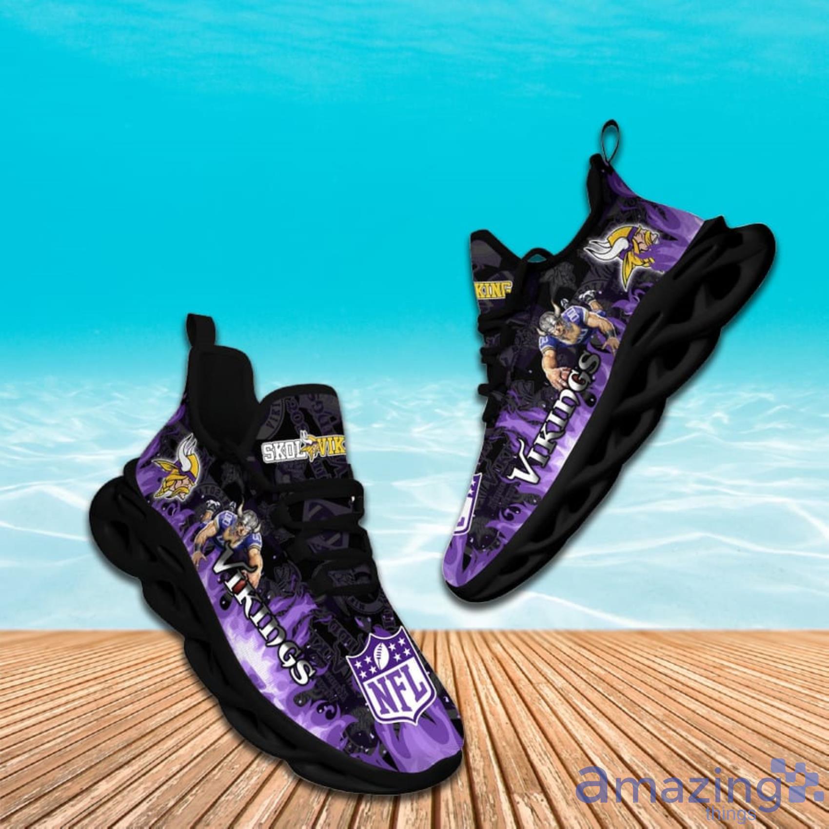 NFL Minnesota Vikings Purple Edition Max Soul Shoes Gift For Fans Sport