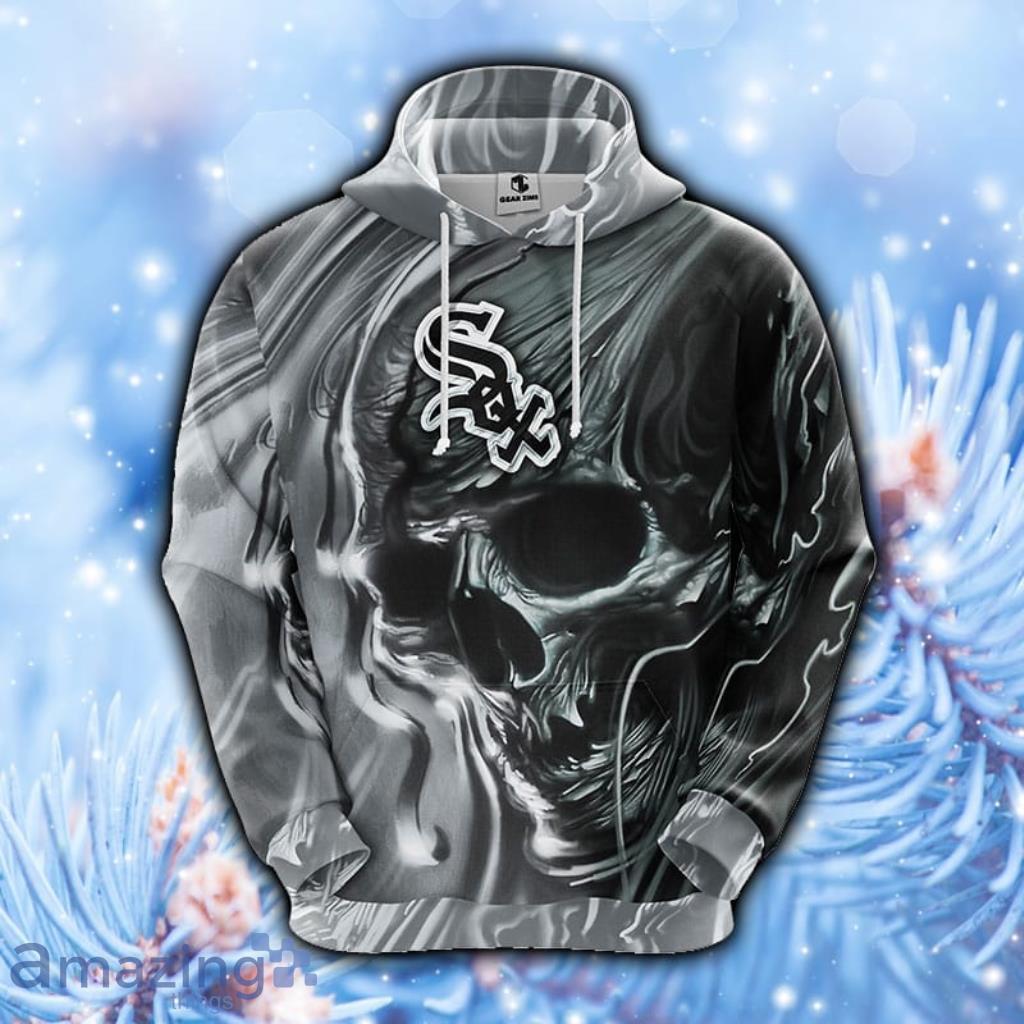 MLB Chicago White Sox Skull Hoodie, Zip Hoodie 3D All Over Print - 1