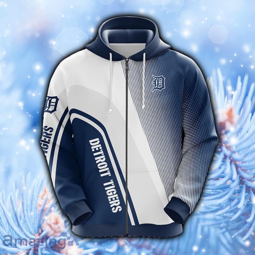 MLB Detroit Tigers White Hoodie, Zip Hoodie 3D All Over Print - 1