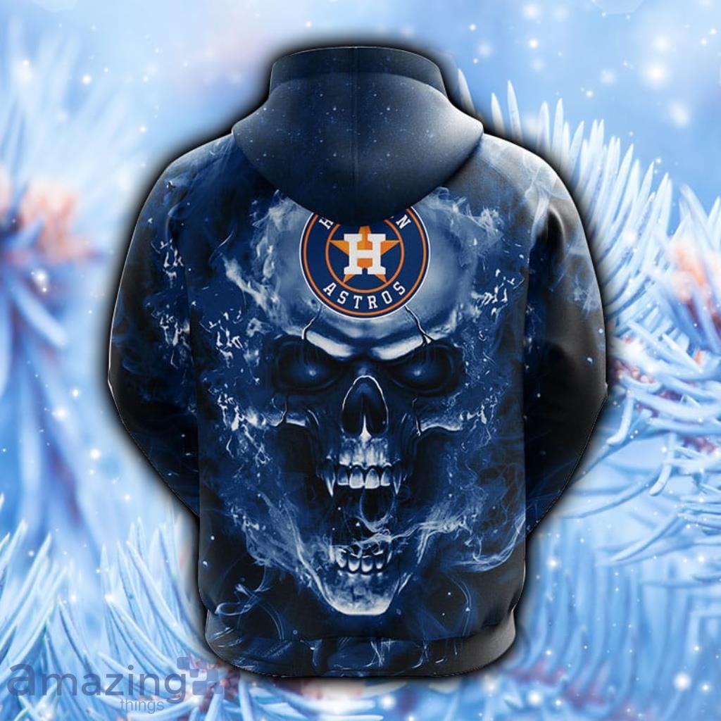 MLB Houston Astros New Skull All Over Print 3D Hoodie Zipper - T-shirts Low  Price