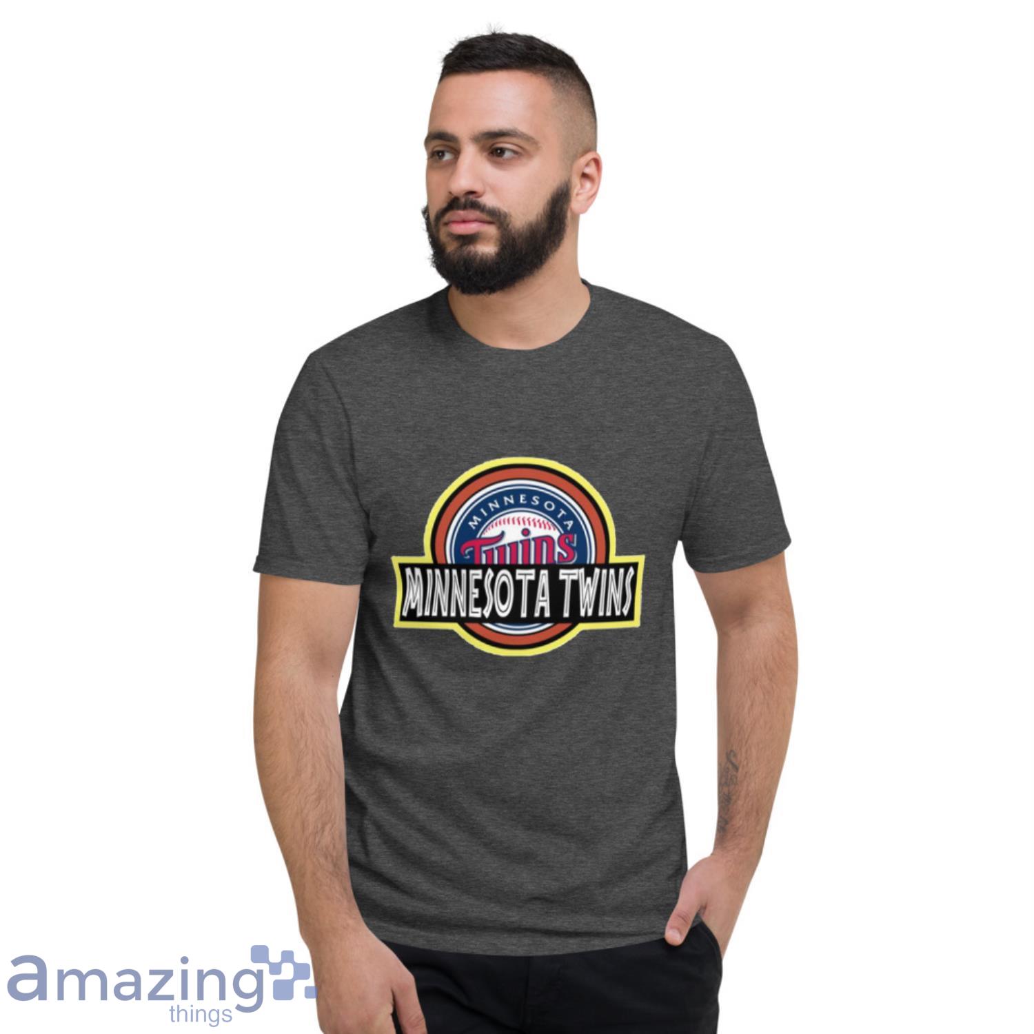 MLB Minnesota Twins Jurassic Park Dinosaur Movie Baseball Sports Shirt image MLB Minnesota Twins Jurassic Park Dinosaur Movie Baseball Sports Shirt - Short Sleeve T-Shirt