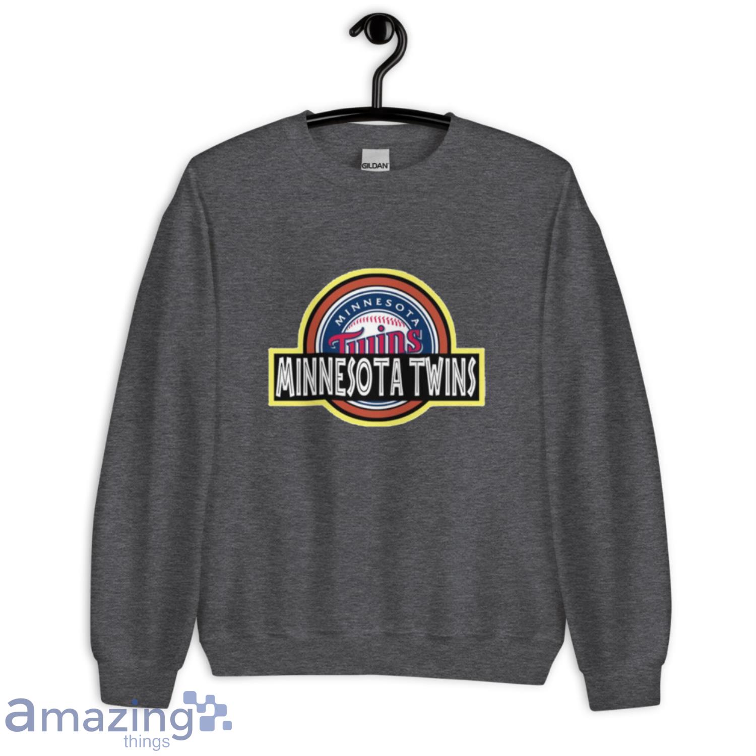 MLB Minnesota Twins Jurassic Park Dinosaur Movie Baseball Sports Shirt image MLB Minnesota Twins Jurassic Park Dinosaur Movie Baseball Sports Shirt - Unisex Crewneck Sweatshirt