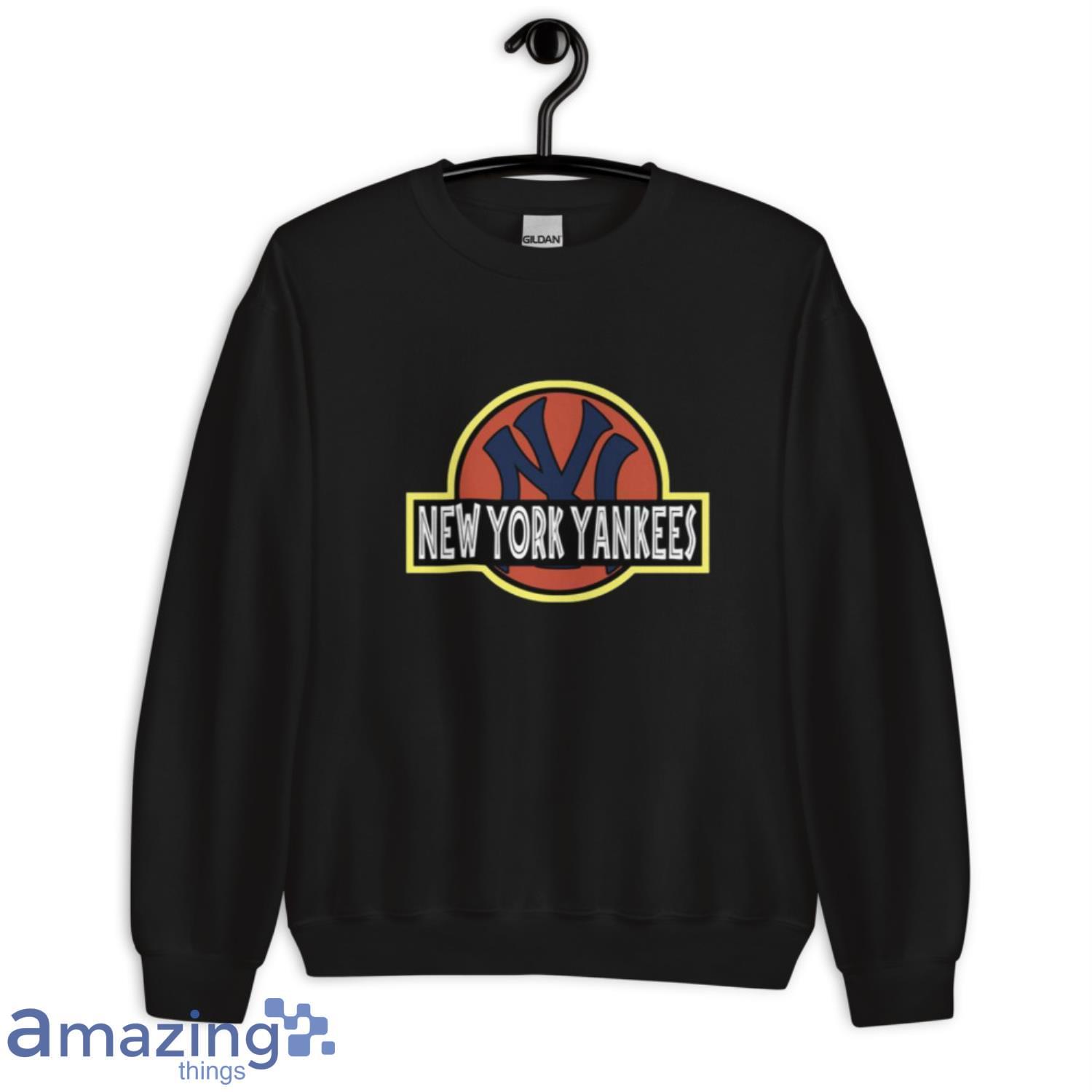 MLB New York Yankees Jurassic Park Dinosaur Movie Baseball Sports T Shirt image MLB New York Yankees Jurassic Park Dinosaur Movie Baseball Sports T Shirt - Unisex Crewneck Sweatshirt