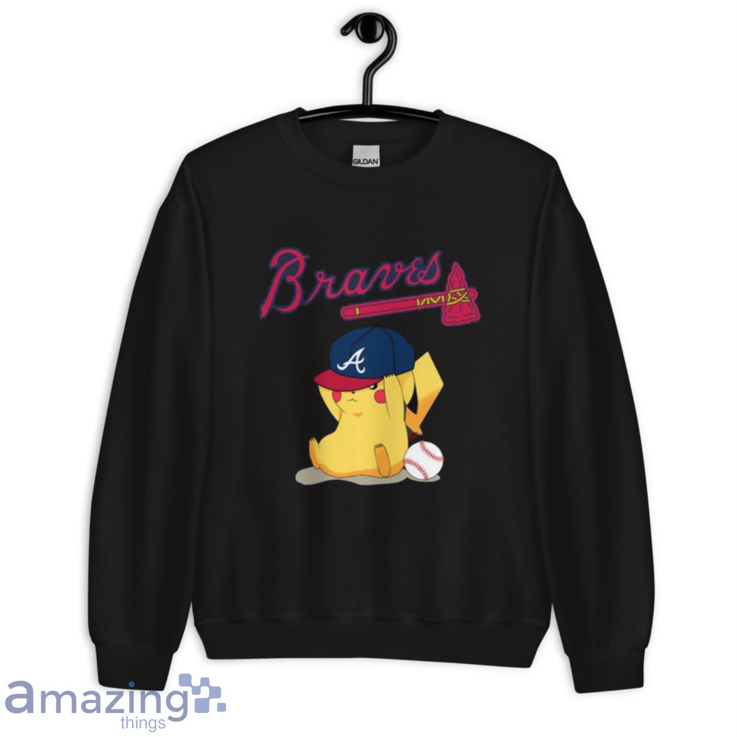 MLB Pikachu Baseball Sports Atlanta Braves T Shirt