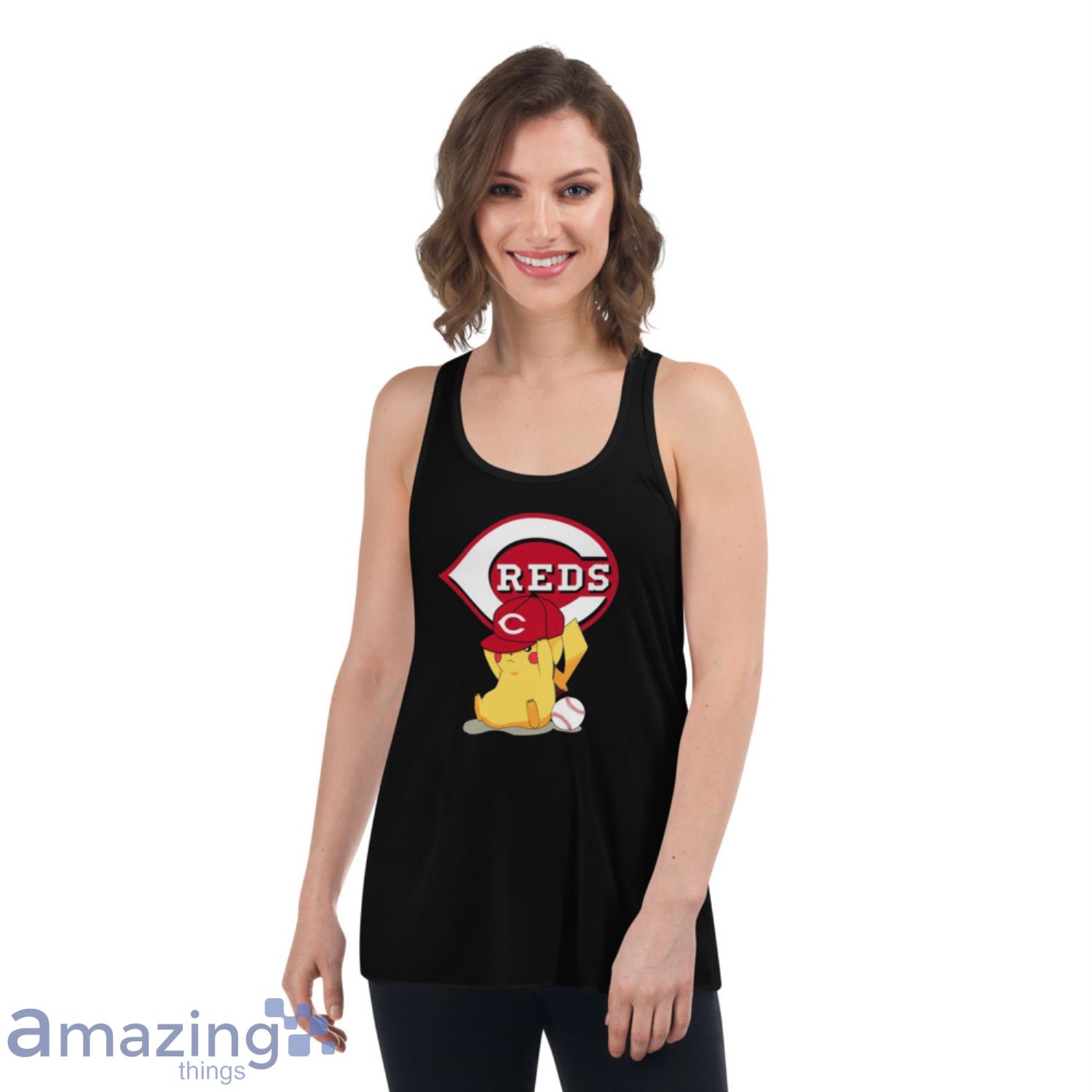 MLB Pikachu Baseball Sports Cincinnati Reds T Shirt