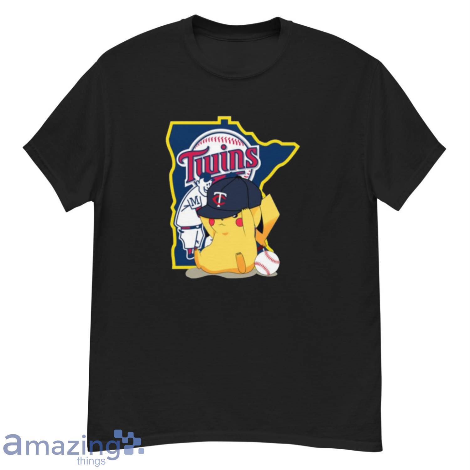 MLB Pikachu Baseball Sports Minnesota Twins T Shirt