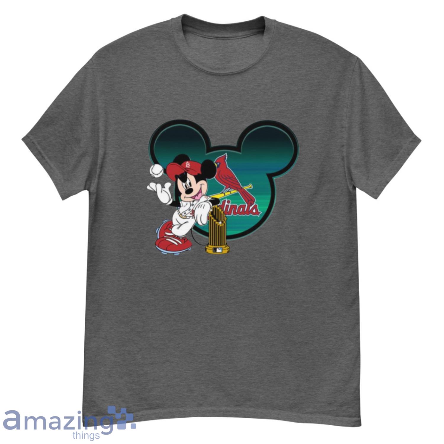 MLB St.Louis Cardinals The Commissioner’s Trophy Mickey Mouse Disney Shirt - G500 Men’s Classic T-Shirt