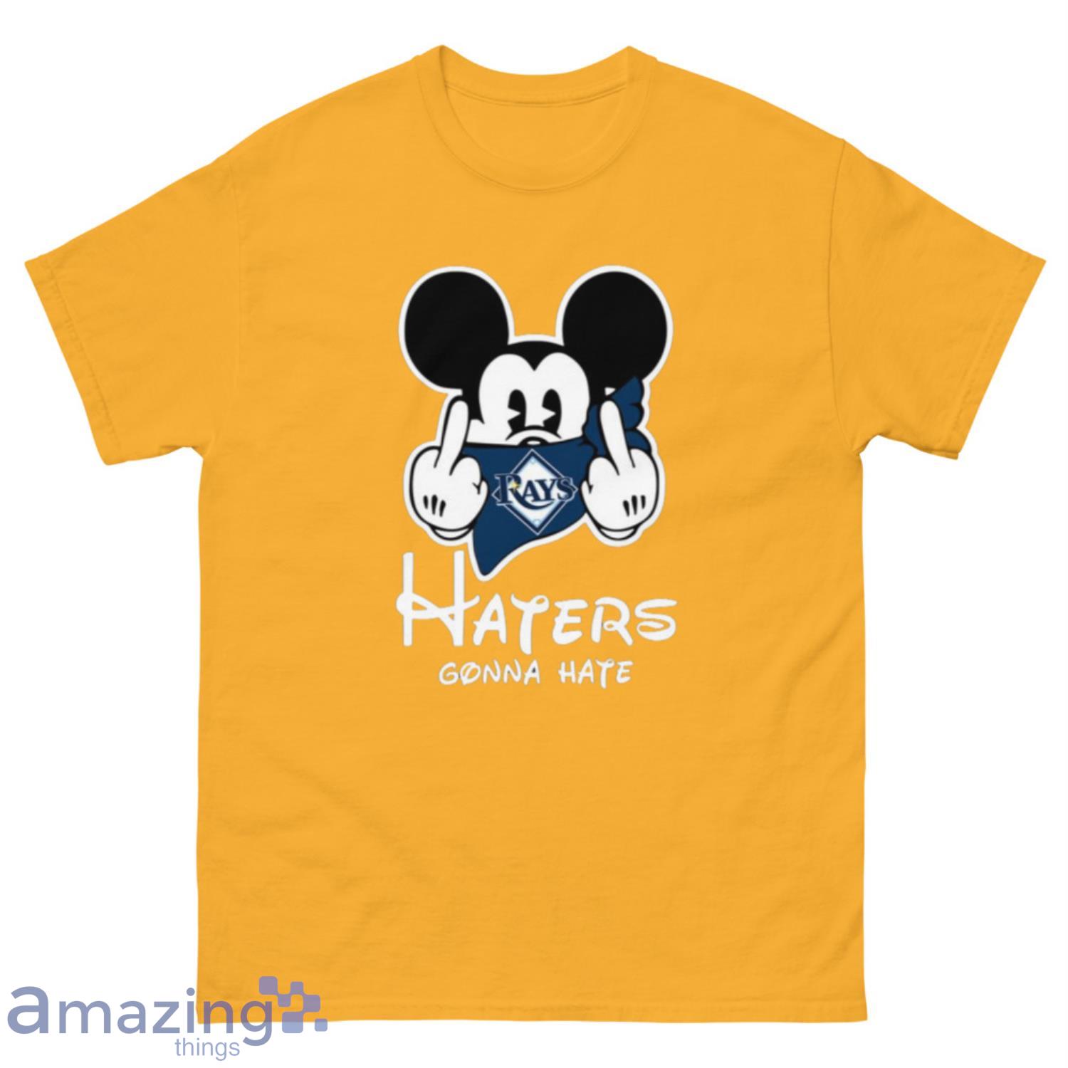 MLB Tampa Bay Rays Haters Gonna Hate Mickey Mouse Disney Baseball T-Shirt Sweatshirt Hoodie - 500 Men’s Classic Tee Gildan-1