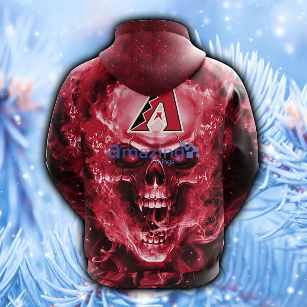 MLB Washington Nationals Skull Funny Red Hoodie, Zip Hoodie 3D All Over Print image MLB Washington Nationals Skull Funny Red Hoodie, Zip Hoodie 3D All Over Print - 2