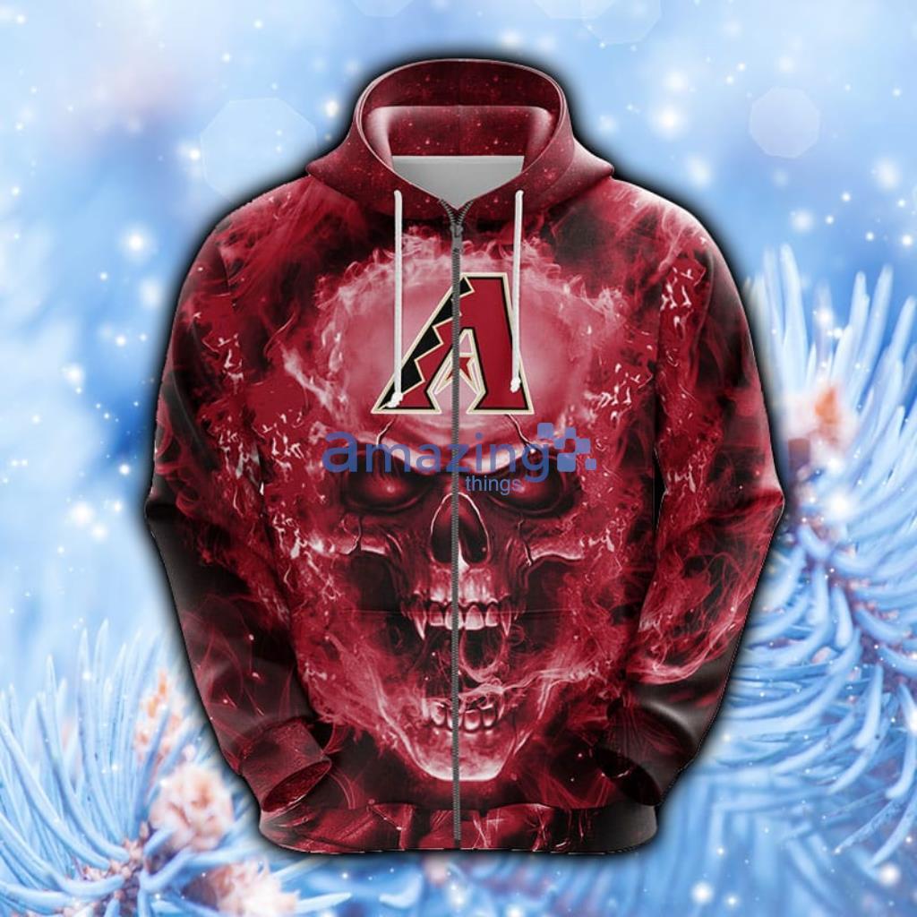 MLB Washington Nationals Skull Funny Red Hoodie, Zip Hoodie 3D All Over Print image MLB Washington Nationals Skull Funny Red Hoodie, Zip Hoodie 3D All Over Print - 3