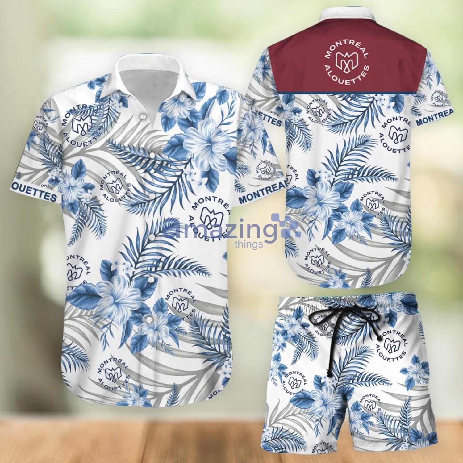 Montreal Alouettes Aloha Combo Hawaiian Shirt And Shorts Gift For Summer Vacation – Product Photo 1
