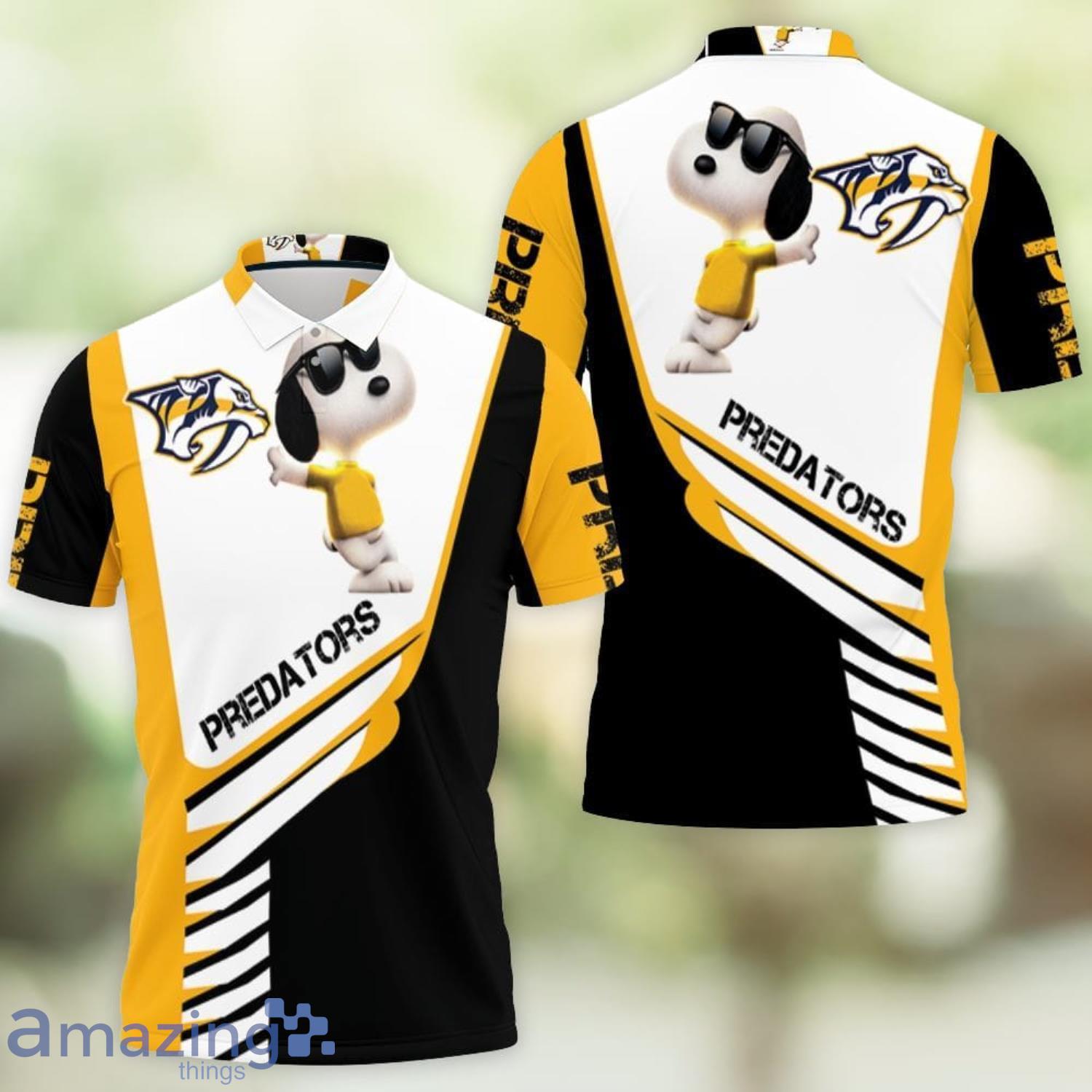 Nashville Predators Cute Snoopy 3D Polo Shirt Product Photo 1 Nashville Predators Cute Snoopy 3D Polo Shirt Product Photo 1