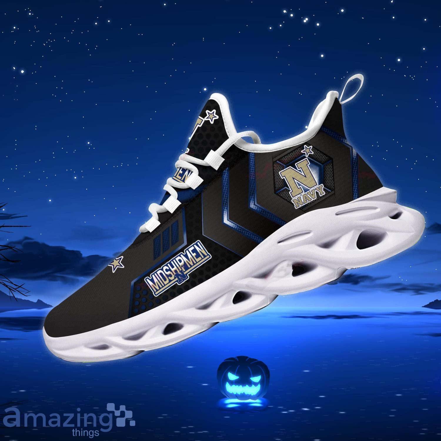Navy Midshipmen NCAA Sport Fans Sneakers Men And Women Max Soul Shoes Product Photo 1