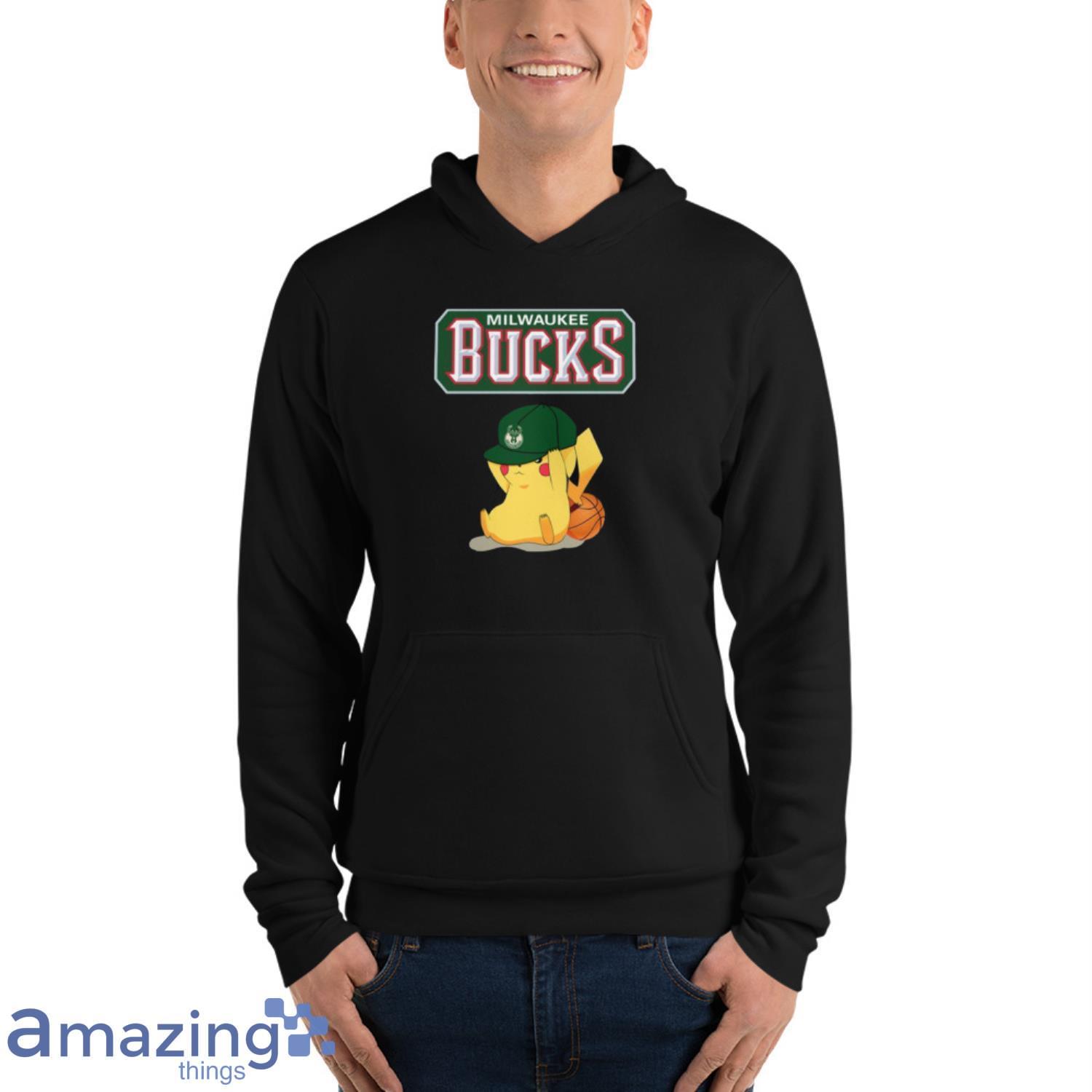 NBA Pikachu Basketball Sports Milwaukee Bucks T Shirt