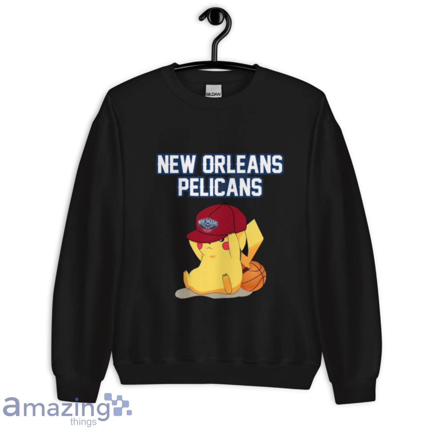 NBA Pikachu Basketball Sports New Orleans Pelicans T Shirt image NBA Pikachu Basketball Sports New Orleans Pelicans T Shirt - Unisex Crewneck Sweatshirt