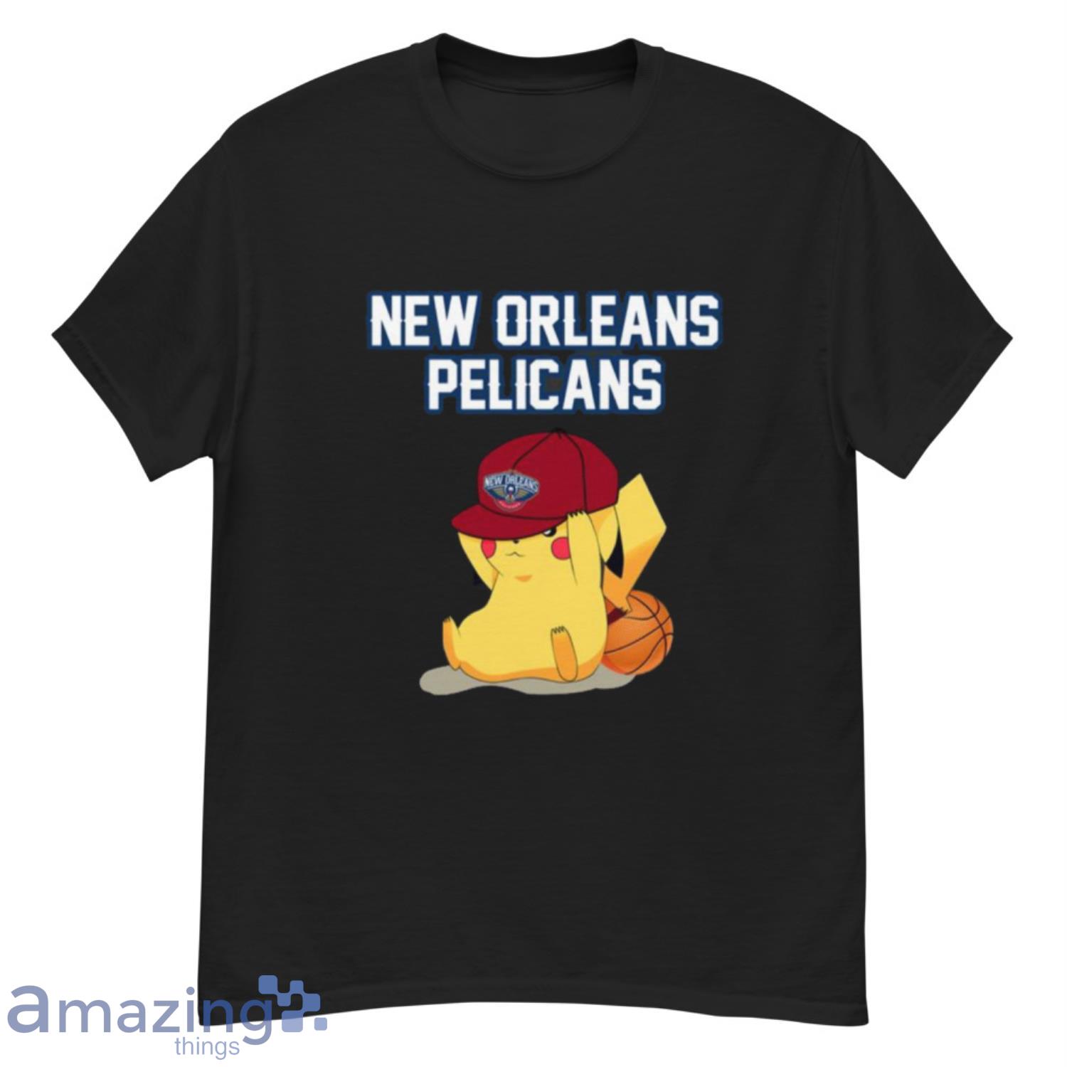 NBA Pikachu Basketball Sports New Orleans Pelicans T Shirt - G500 Men’s Classic T-Shirt