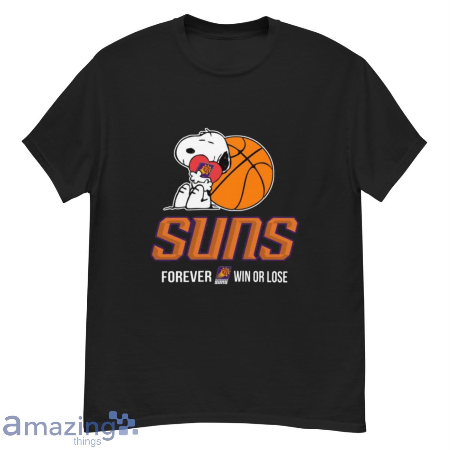 NBA The Peanuts Movie Snoopy Forever Win Or Lose Basketball Phoenix Suns T Shirt - G500 Men’s Classic T-Shirt