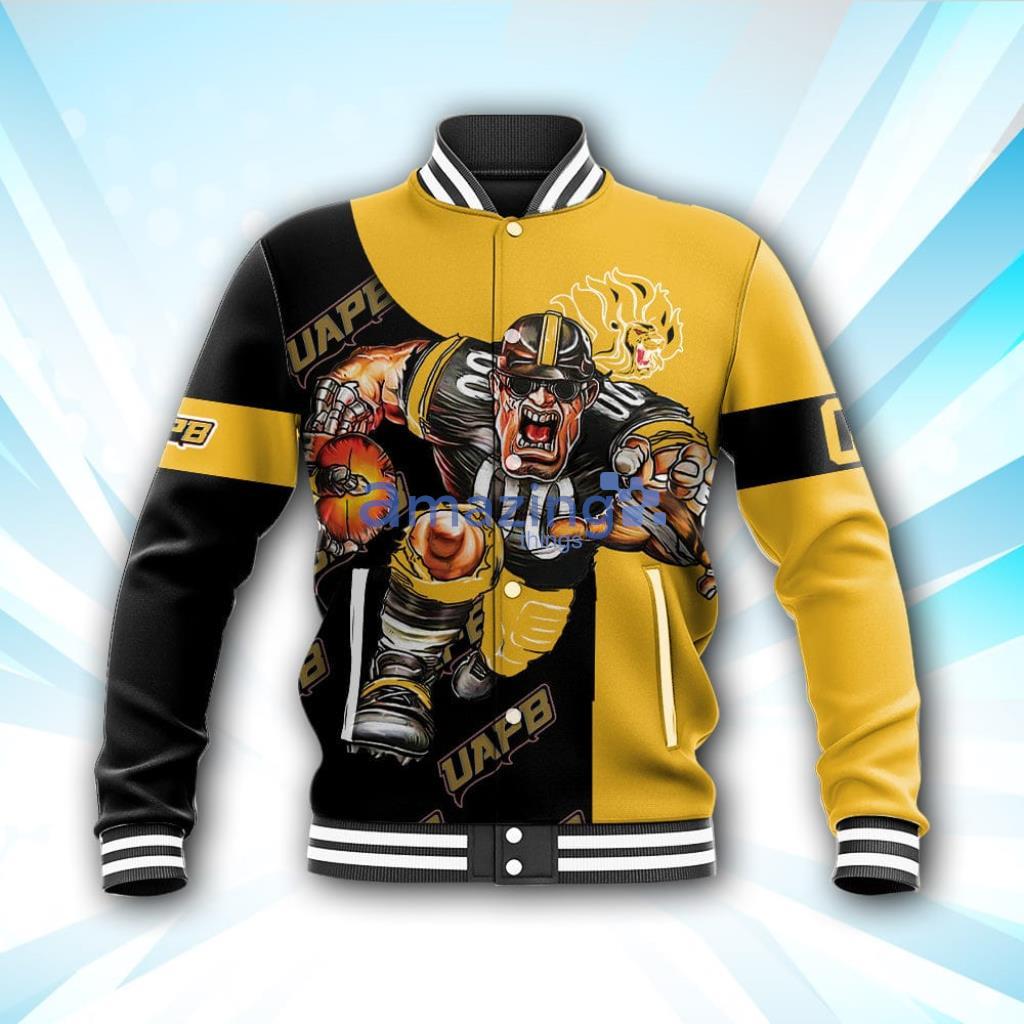 NCAA Arkansas-Pine Bluff Golden Lions Baseball Jacket Football Go On - NCAA Arkansas-Pine Bluff Golden Lions Baseball Jacket Football Go On